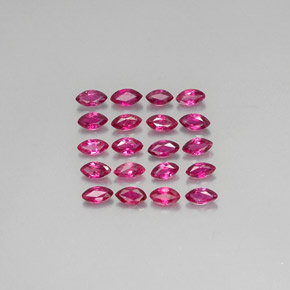 1.72 ct Red Ruby Gemstone, Ruby Gem in Marquise Facet Shape for Sale.