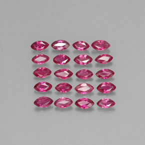 1.69 ct Pink Ruby Gemstone, Ruby Gem in Marquise Facet Shape for Sale.