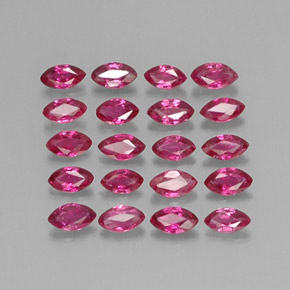 1.69 ct Pink Ruby Stone, Natural Ruby in Marquise Facet Shape for Sale