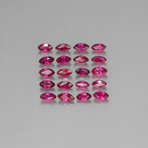 1.78 ct Red Ruby Gemstone, Ruby Gem in Marquise Facet Shape for Sale.