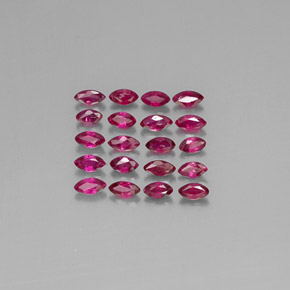 1.90 ct Pink Ruby Gemstone, Ruby Gem in Marquise Facet Shape for Sale.