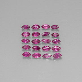 1.77 ct Pink Ruby Gemstone, Ruby Gem in Marquise Facet Shape for Sale.