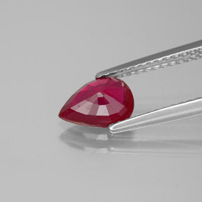 Ruby Gemstone in 7.8 x 5.7 mm Size for Sale, Ruby Stone in Pink Red Color