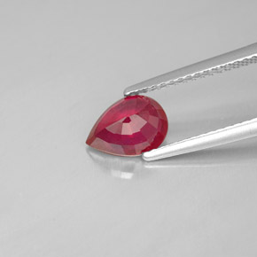 Ruby Gemstone in 8 x 6 mm (calibrated) Size for Sale, Ruby Stone in Pink Red Color
