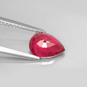Ruby Gemstone in 8 x 6 mm (calibrated) Size for Sale, Ruby Stone in Pink Red Color
