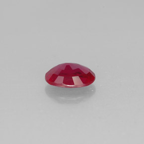 Ruby Gemstone in 8.2 x 6.3 mm Size for Sale, Ruby Stone in Pink Red Color