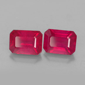 2.91 ct Red Ruby Stone, Natural Ruby in Octagon Facet Shape for Sale