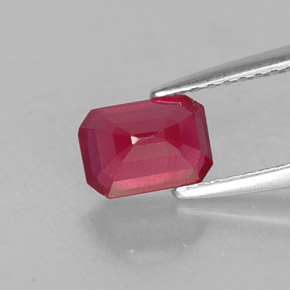 Ruby Gemstone in 7 x 5 mm (calibrated) Size for Sale, Ruby Stone in Pink Red Color