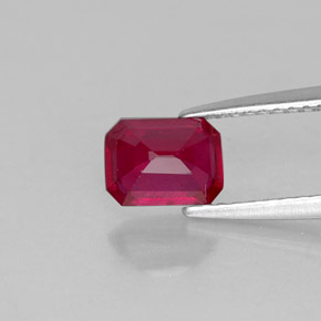 Ruby Gemstone in 7 x 5 mm (calibrated) Size for Sale, Ruby Stone in Pink Red Color
