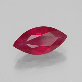 1.80 ct Red Ruby Stone, Natural Ruby in Marquise Facet Shape for Sale