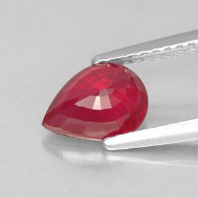 Ruby Gemstone in 8 x 6 mm (calibrated) Size for Sale, Ruby Stone in Pink Red Color