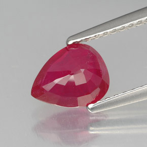 Ruby Gemstone in 8 x 6 mm (calibrated) Size for Sale, Ruby Stone in Pink Red Color