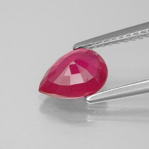Ruby Gemstone in 8 x 6 mm (calibrated) Size for Sale, Ruby Stone in Pink Red Color