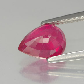Ruby Gemstone in 8 x 6 mm (calibrated) Size for Sale, Ruby Stone in Pink Red Color