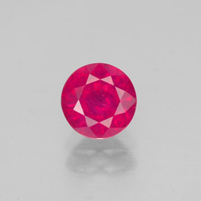 1.20 ct Red Ruby Gemstone, Ruby Gem in Round Facet Shape for Sale.
