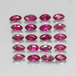 2.04 ct Red Ruby Gemstone, Ruby Gem in Marquise Facet Shape for Sale.