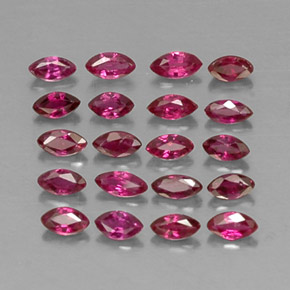 1.55 ct Red Ruby Stone, Natural Ruby in Marquise Facet Shape for Sale