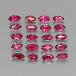 1.93 ct Red Ruby Gemstone, Ruby Gem in Marquise Facet Shape for Sale.