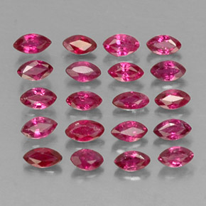 1.93 ct Red Ruby Stone, Natural Ruby in Marquise Facet Shape for Sale