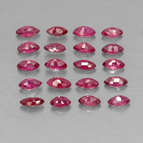 Ruby Gemstone in 3.5 x 2 mm Size for Sale, Ruby Stone in Pink Red Color