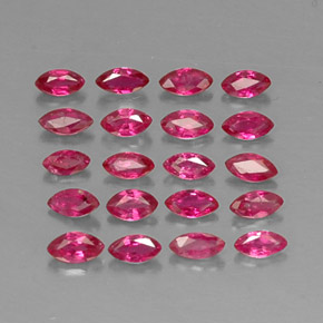 1.71 ct Red Ruby Gemstone, Ruby Gem in Marquise Facet Shape for Sale.