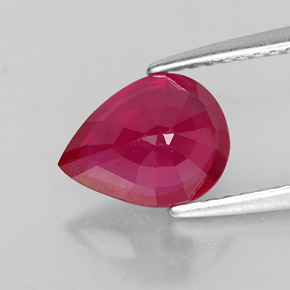 Ruby Gemstone in 8.9 x 6.9 mm Size for Sale, Ruby Stone in Pink Red Color