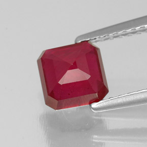 Ruby Gemstone in 6 x 6 mm Size for Sale, Ruby Stone in Pink Red Color