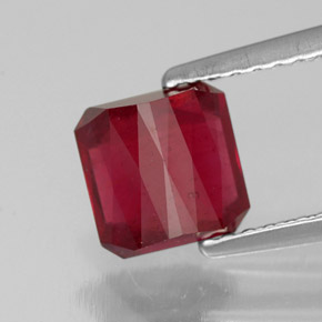 Ruby Gemstone in 6.3 x 6.3 mm Size for Sale, Ruby Stone in Pink Red Color