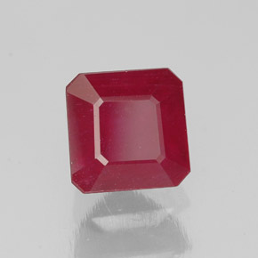 1.90 ct Red Ruby Stone, Natural Ruby in Octagon Facet Shape for Sale