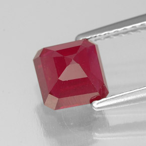 Ruby Gemstone in 6.2 x 6.2 mm Size for Sale, Ruby Stone in Pink Red Color