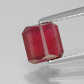Ruby Gemstone in 6.2 x 6.1 mm Size for Sale, Ruby Stone in Pink Red Color
