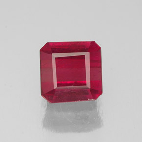 1.44 ct Red Ruby Gemstone, Ruby Gem in Octagon Facet Shape for Sale.
