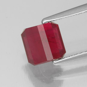 Ruby Gemstone in 6.3 x 6.1 mm Size for Sale, Ruby Stone in Pink Red Color