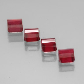Ruby Gemstone in 6.1 x 6.1 mm Size for Sale, Ruby Stone in Pink Red Color