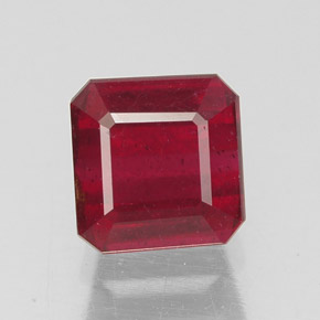 1.87 ct Red Ruby Gemstone, Ruby Gem in Octagon Facet Shape for Sale.