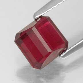 Ruby Gemstone in 6.2 x 6 mm Size for Sale, Ruby Stone in Pink Red Color