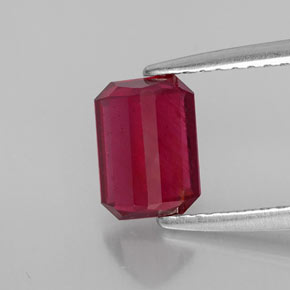 Ruby Gemstone in 7 x 5 mm (calibrated) Size for Sale, Ruby Stone in Pink Red Color