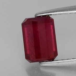 Ruby Gemstone in 7 x 5 mm (calibrated) Size for Sale, Ruby Stone in Pink Red Color