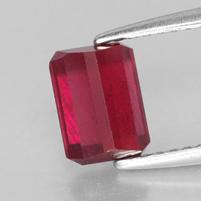 Ruby Gemstone in 7.1 x 5.2 mm Size for Sale, Ruby Stone in Pink Red Color