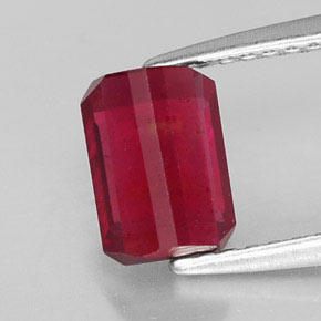 Ruby Gemstone in 7 x 5 mm (calibrated) Size for Sale, Ruby Stone in Pink Red Color