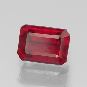 1.78 ct Red Ruby Stone, Natural Ruby in Octagon Facet Shape for Sale
