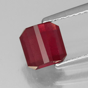 Ruby Gemstone in 6 x 6 mm Size for Sale, Ruby Stone in Pink Red Color