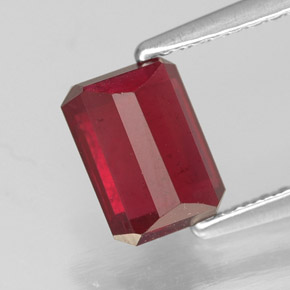 Ruby Gemstone in 7 x 5 mm (calibrated) Size for Sale, Ruby Stone in Pink Red Color