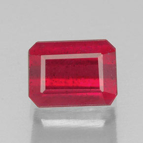 1.80 ct Red Ruby Gemstone, Ruby Gem in Octagon Facet Shape for Sale.
