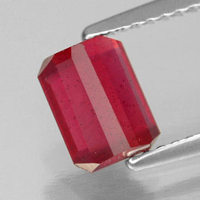 Ruby Gemstone in 7.1 x 5.2 mm Size for Sale, Ruby Stone in Pink Red Color