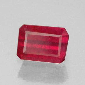 1.17 ct Red Ruby Stone, Natural Ruby in Octagon Facet Shape for Sale