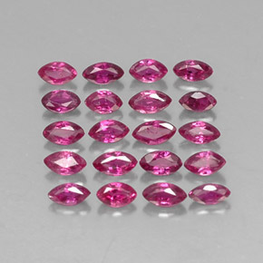 1.80 ct Red Ruby Stone, Natural Ruby in Marquise Facet Shape for Sale