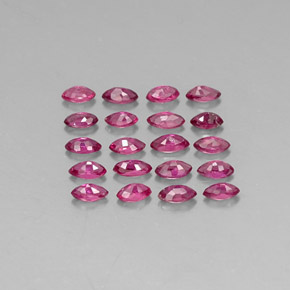 Ruby Gemstone in 3.5 x 1.9 mm Size for Sale, Ruby Stone in Pink Red Color