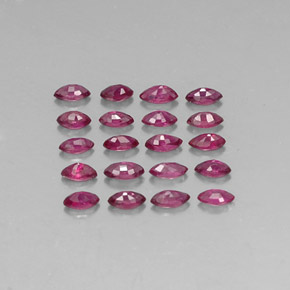 Ruby Gemstone in 3.6 x 1.9 mm Size for Sale, Ruby Stone in Pink Red Color