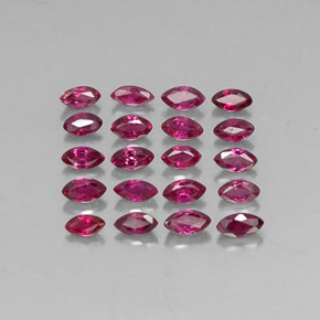 1.57 ct Red Ruby Gemstone, Ruby Gem in Marquise Facet Shape for Sale.